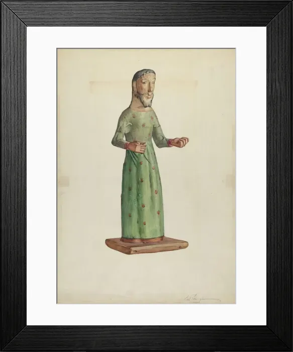 Framed Print : Bulto, 1938. Creator: Carl O Bergh Framed Print : Bulto, 1938. Creator: Carl O Bergh