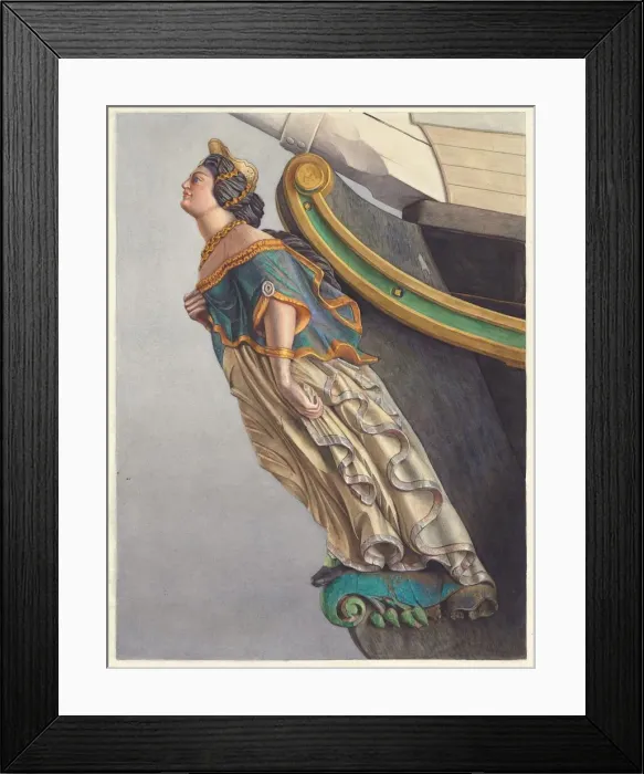 Framed Print : Figurehead, c. 1937. Creator: Elizabeth Moutal Framed Print : Figurehead, c. 1937. Creator: Elizabeth Moutal