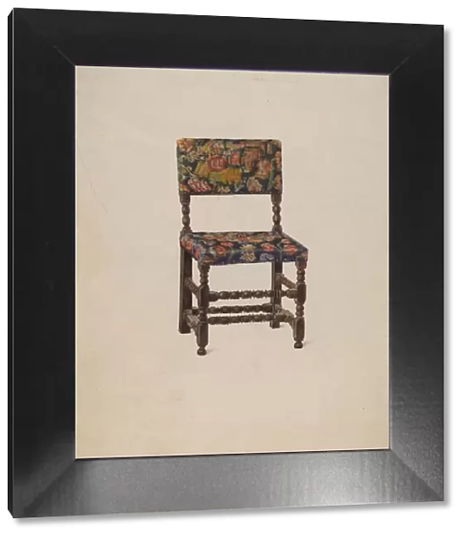 American Chair with Turkey Work, 1936. Creator: Victor F. Muollo