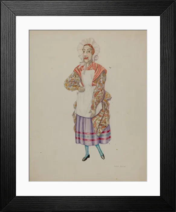 Framed Print : Marionette - Biddy, c. 1939. Creator: Hilda Olson Framed Print : Marionette - Biddy, c. 1939. Creator: Hilda Olson