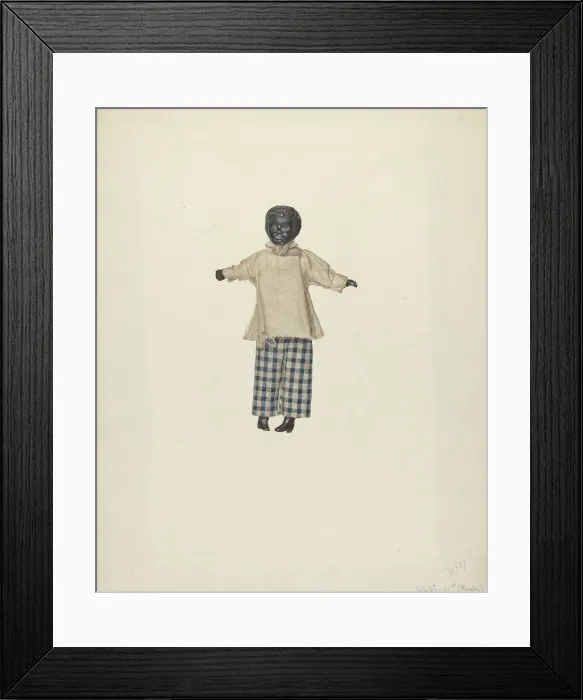Framed Print : China Headed Negro Doll, 1935 / 1942. Creator: Henry Murphy Framed Print : China Headed Negro Doll, 1935 / 1942. Creator: Henry Murphy