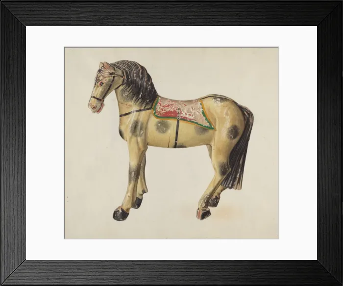 Framed Print : Toy Horse, 1935 / 1942. Creator: Elizabeth Moutal Framed Print : Toy Horse, 1935 / 1942. Creator: Elizabeth Moutal