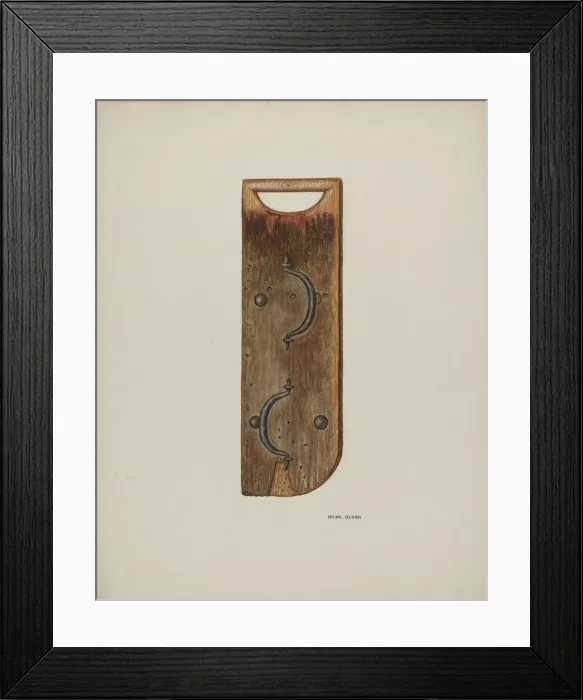 Framed Print : Clapper, c. 1940. Creator: Hilda Olson Framed Print : Clapper, c. 1940. Creator: Hilda Olson
