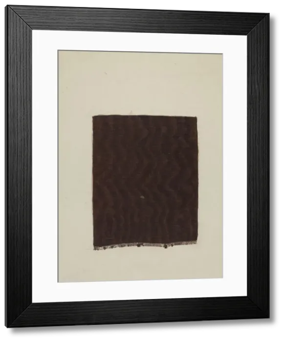 Framed Print : Shaker Textile, c. 1936. Creator: Elizabeth Moutal Framed Print : Shaker Textile, c. 1936. Creator: Elizabeth Moutal