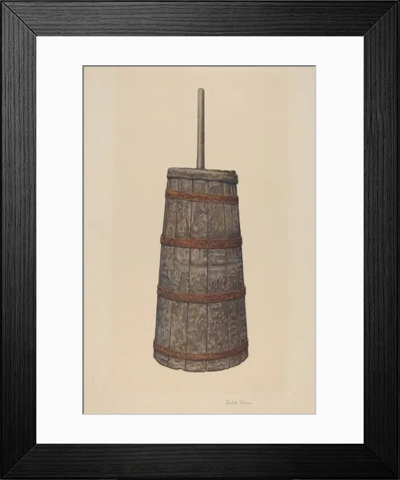 Framed Print : Churn, 1935 / 1942. Creator: Lelah Nelson Framed Print : Churn, 1935 / 1942. Creator: Lelah Nelson