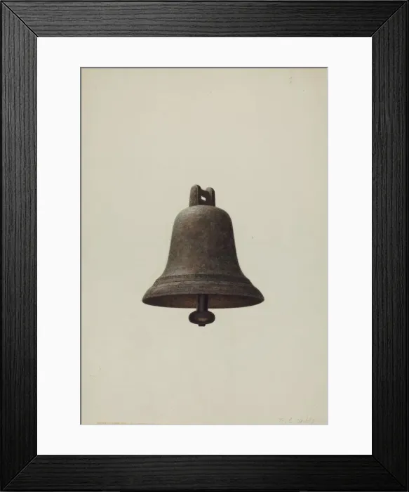 Framed Print : Sheep Bell, 1939. Creator: Raymond E. Noble