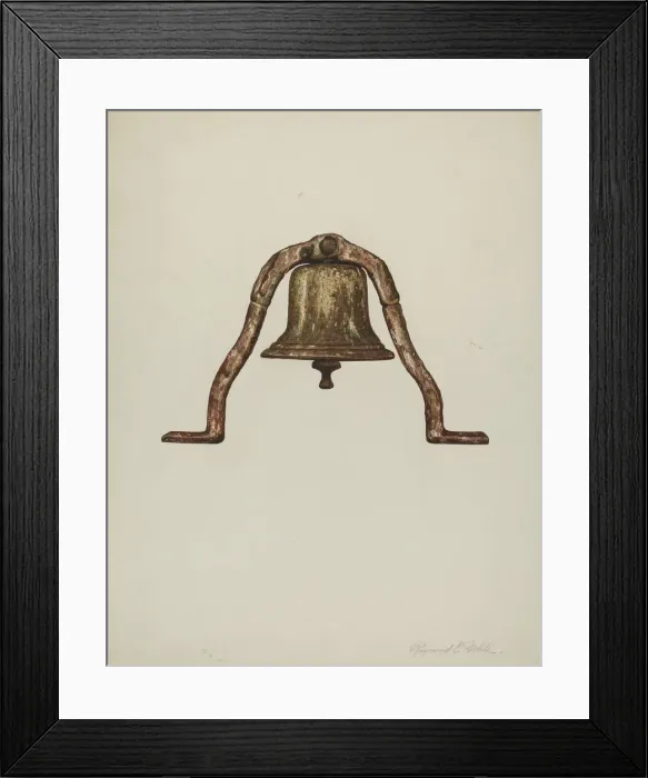 Framed Print : Ships Bell, 1939. Creator: Raymond E. Noble Framed Print : Ships Bell, 1939. Creator: Raymond E. Noble