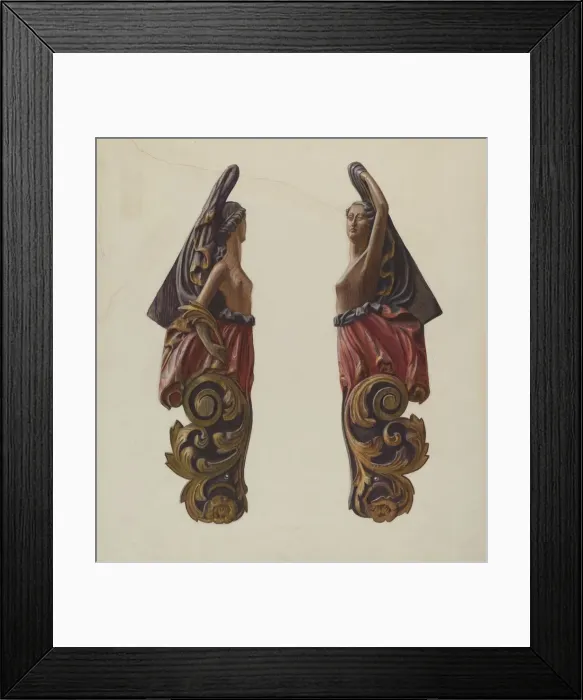 Framed Print : Figurehead, 1935 / 1942. Creator: Elizabeth Moutal Framed Print : Figurehead, 1935 / 1942. Creator: Elizabeth Moutal