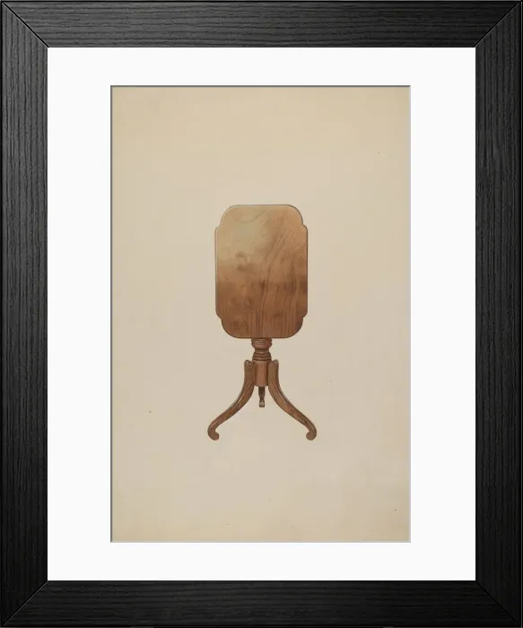 Framed Print : Tilt Top Table, 1937. Creator: Henry Murphy Framed Print : Tilt Top Table, 1937. Creator: Henry Murphy