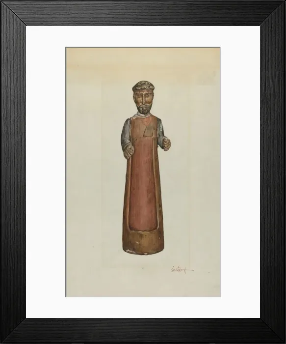 Framed Print : Bulto, 1938. Creator: Carl O Bergh Framed Print : Bulto, 1938. Creator: Carl O Bergh