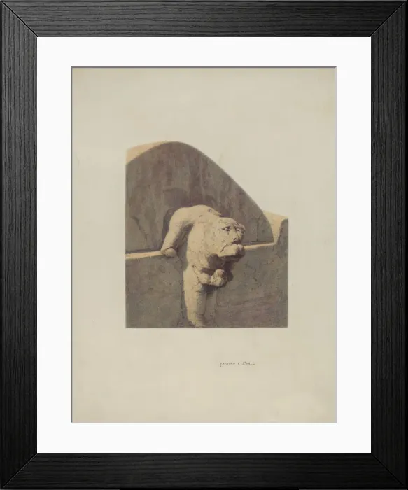 Framed Print : Water Spout, Sandstone, 1939. Creator: Raymond E. Noble Framed Print : Water Spout, Sandstone, 1939. Creator: Raymond E. Noble