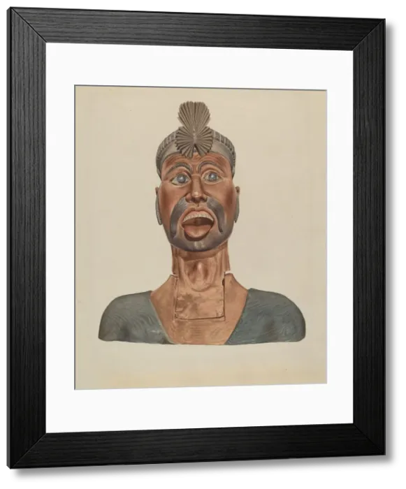 Framed Print : Figurehead: Turks Head, c. 1937. Creator: Henry Murphy Framed Print : Figurehead: Turks Head, c. 1937. Creator: Henry Murphy