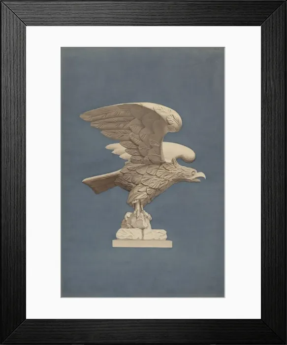 Framed Print : Wooden Eagle, c. 1939. Creator: Henry Murphy Framed Print : Wooden Eagle, c. 1939. Creator: Henry Murphy