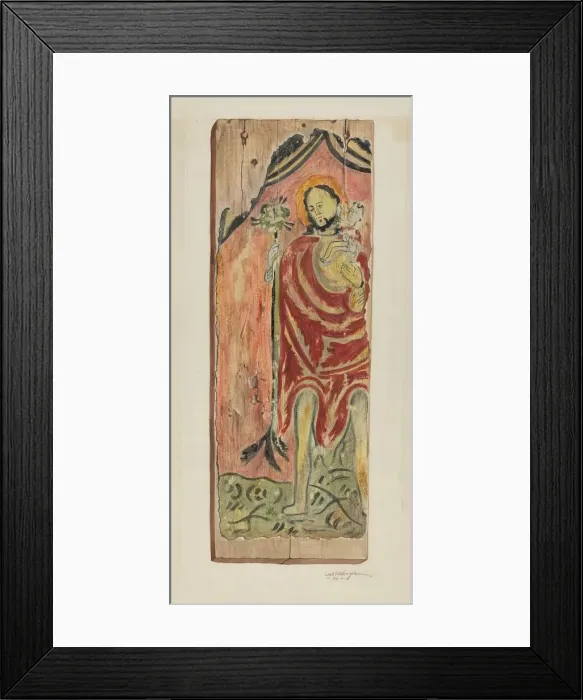 Framed Print : Santo (St. Joseph), 1939. Creator: Carl O Bergh Framed Print : Santo (St. Joseph), 1939. Creator: Carl O Bergh