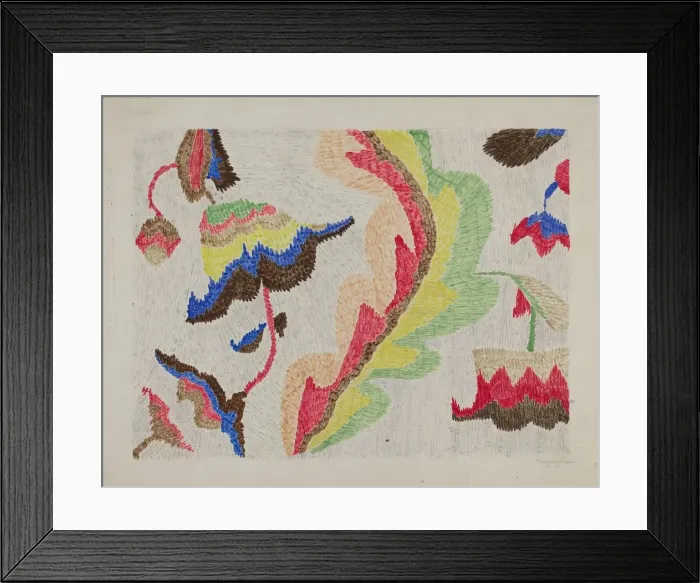 Framed Print : Colcha, c. 1937. Creator: Marjery Parish Framed Print : Colcha, c. 1937. Creator: Marjery Parish
