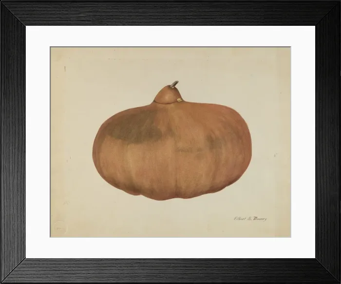 Framed Print : Pioneer Salt Gourd, 1935  /  1942. Creator: Elbert S. Mowery