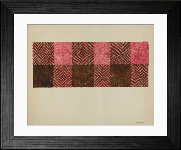 Framed Print : Jerga (Carpet), c. 1938. Creator: Marjery Parish Framed Print : Jerga (Carpet), c. 1938. Creator: Marjery Parish