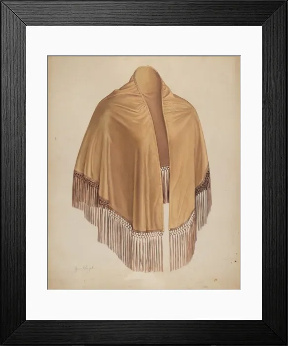 Framed Print : Shawl, c. 1939. Creator: Jean Peszel Framed Print : Shawl, c. 1939. Creator: Jean Peszel