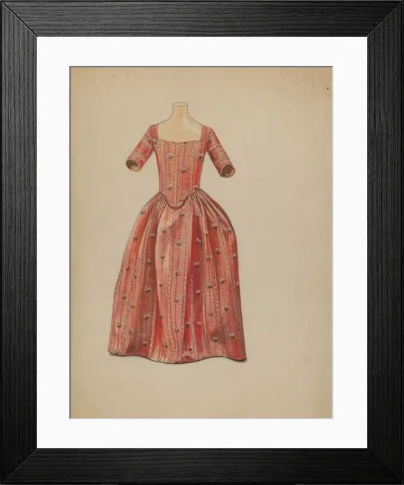 Framed Print : Childs Dress, 1935 / 1942. Creator: Jean Peszel Framed Print : Childs Dress, 1935 / 1942. Creator: Jean Peszel