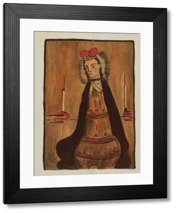 Framed Print : Retablo, c. 1937. Creator: Marjery Parish Framed Print : Retablo, c. 1937. Creator: Marjery Parish