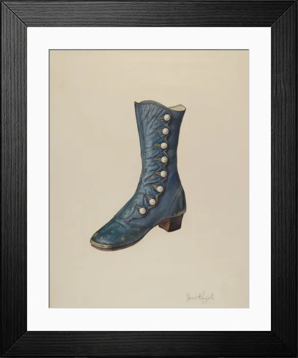 Framed Print : Childs Shoe, 1935 / 1942. Creator: Jean Peszel Framed Print : Childs Shoe, 1935 / 1942. Creator: Jean Peszel