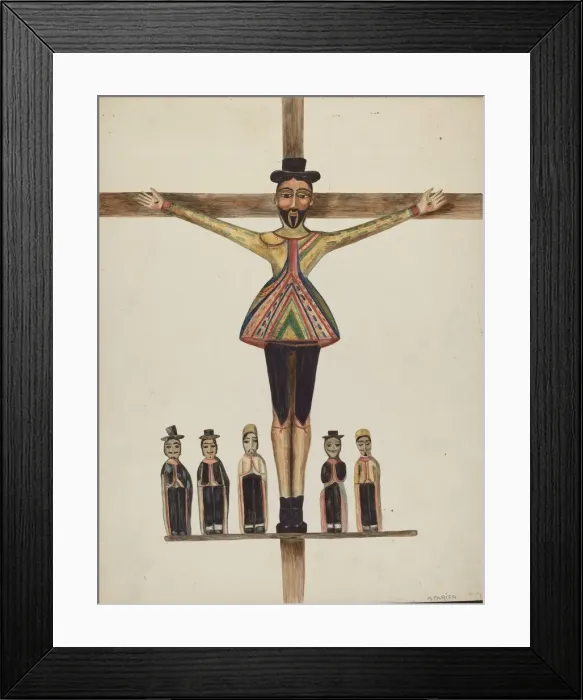 Framed Print : San Acacio, c. 1938. Creator: Marjery Parish Framed Print : San Acacio, c. 1938. Creator: Marjery Parish