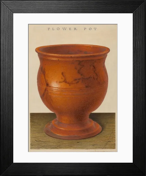 Framed Print : Flower Pot, c. 1939. Creator: Alfred Parys Framed Print : Flower Pot, c. 1939. Creator: Alfred Parys