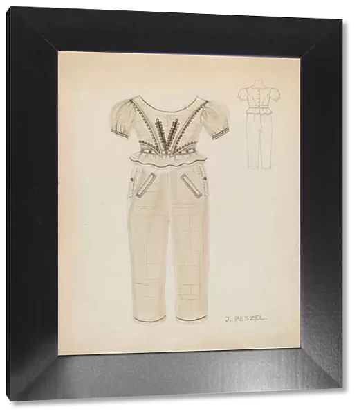 Boys Suit, c. 1936. Creator: Jean Peszel