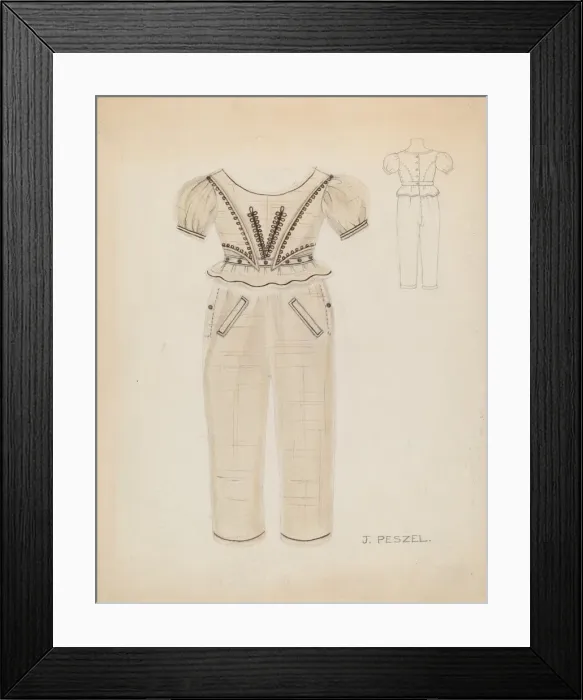 Framed Print : Boys Suit, c. 1936. Creator: Jean Peszel Framed Print : Boys Suit, c. 1936. Creator: Jean Peszel