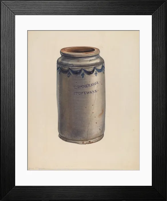 Framed Print : Jar, c. 1938. Creator: Jean Peszel Framed Print : Jar, c. 1938. Creator: Jean Peszel