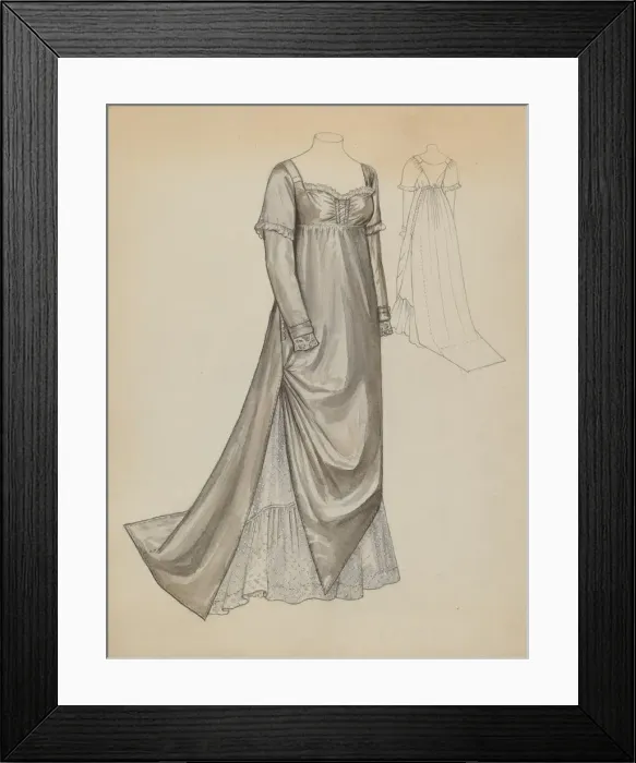 Framed Print : Quaker Dress, c. 1936. Creator: Jean Peszel Framed Print : Quaker Dress, c. 1936. Creator: Jean Peszel