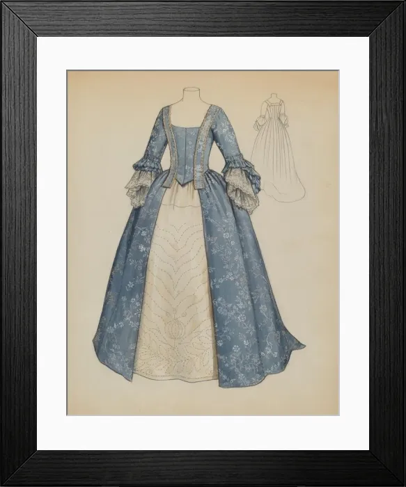 Framed Print : Dress, c. 1936. Creator: Jean Peszel Framed Print : Dress, c. 1936. Creator: Jean Peszel