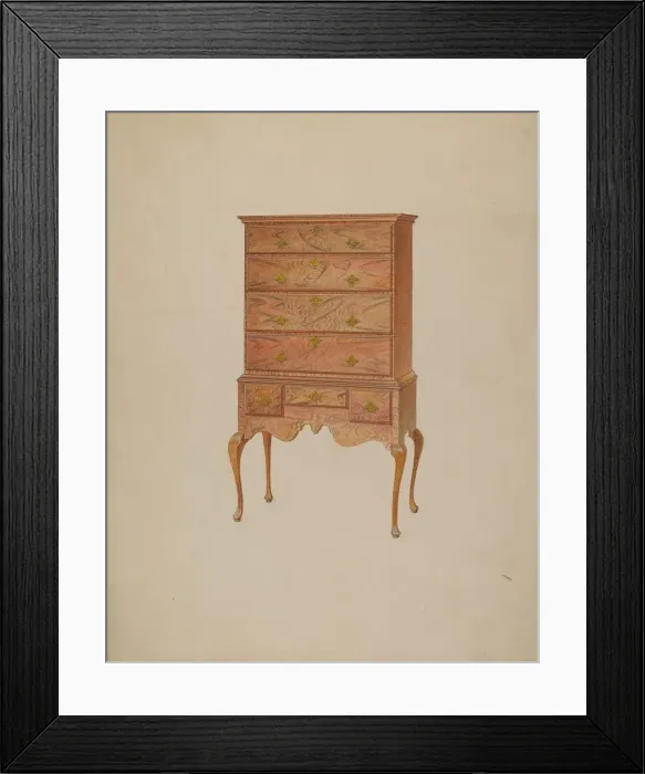 Framed Print : Highboy, c. 1937. Creator: Martin Partyka Framed Print : Highboy, c. 1937. Creator: Martin Partyka