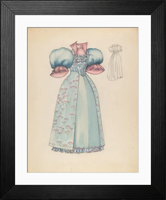Framed Print : Dress, c. 1936. Creator: Jean Peszel Framed Print : Dress, c. 1936. Creator: Jean Peszel