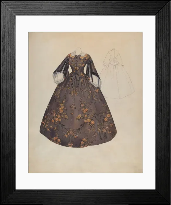 Framed Print : Dress, c. 1936. Creator: Jean Peszel Framed Print : Dress, c. 1936. Creator: Jean Peszel