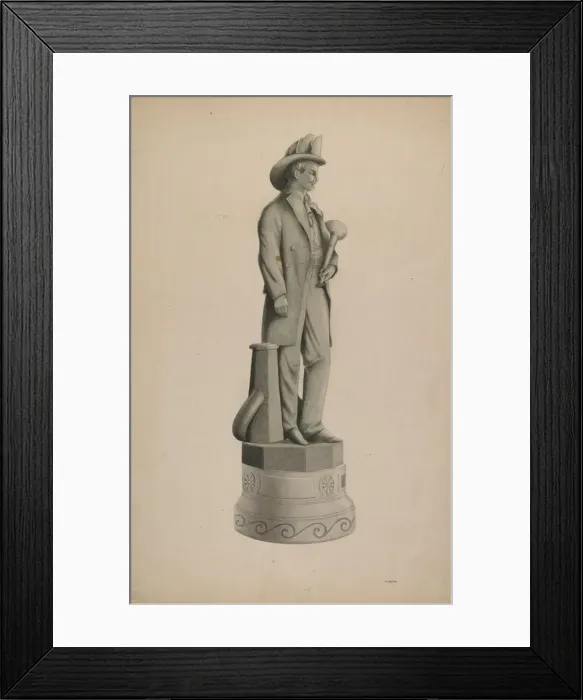 Framed Print : Statue, 1935 / 1942. Creator: Louis Plogsted Framed Print : Statue, 1935 / 1942. Creator: Louis Plogsted