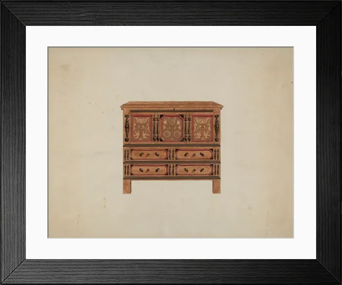 Framed Print : Hartford Chest, c. 1936. Creator: Martin Partyka Framed Print : Hartford Chest, c. 1936. Creator: Martin Partyka