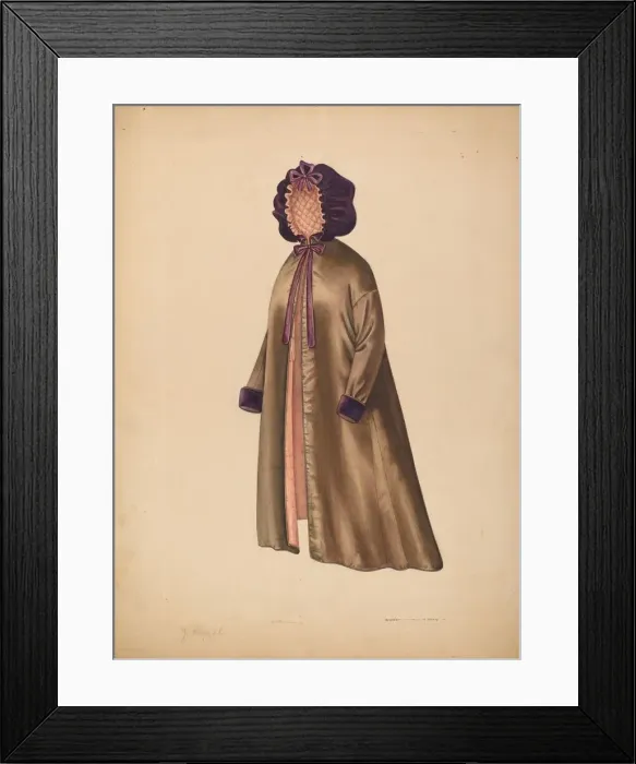 Framed Print : Ladys Pelisse, 1935 / 1942. Creator: Jean Peszel Framed Print : Ladys Pelisse, 1935 / 1942. Creator: Jean Peszel