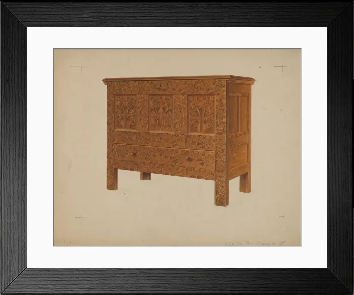 Framed Print : Hadley Chest, c. 1937. Creator: Martin Partyka Framed Print : Hadley Chest, c. 1937. Creator: Martin Partyka