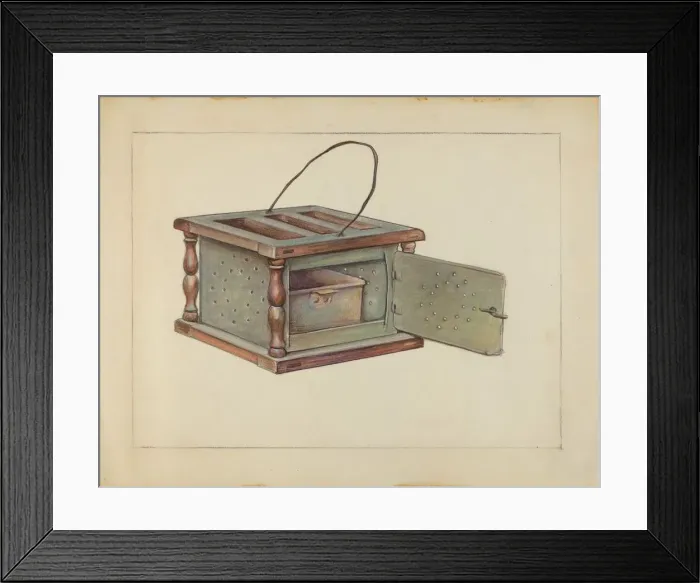 Framed Print : Foot Warmer, 1935  /  1942. Creator: Lawrence Phillips