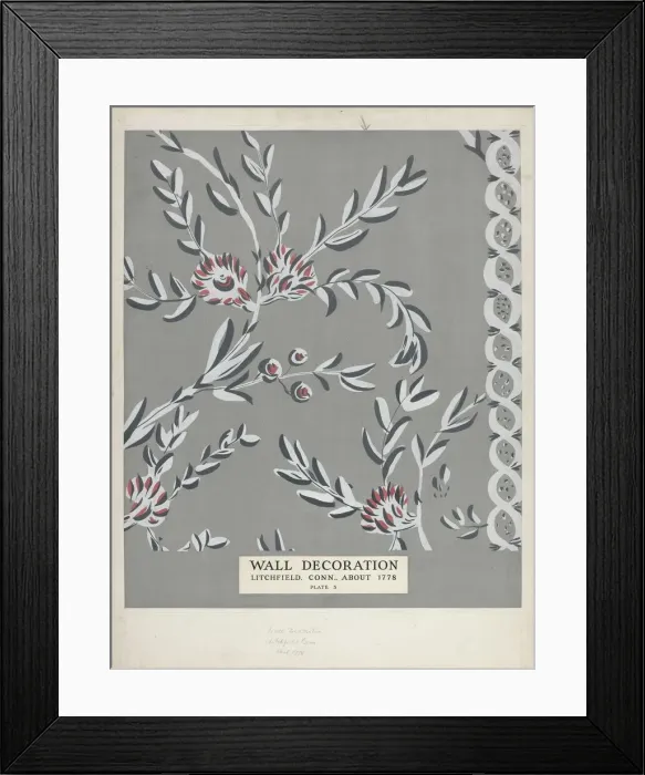 Framed Print : Decorated Wall, c. 1938. Creator: Martin Partyka Framed Print : Decorated Wall, c. 1938. Creator: Martin Partyka