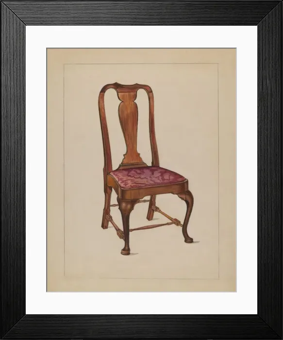 Framed Print : Side Chair, c. 1936. Creator: Lawrence Phillips Framed Print : Side Chair, c. 1936. Creator: Lawrence Phillips