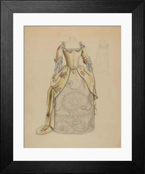 Framed Print : Wedding Dress, c. 1936. Creator: Jean Peszel Framed Print : Wedding Dress, c. 1936. Creator: Jean Peszel