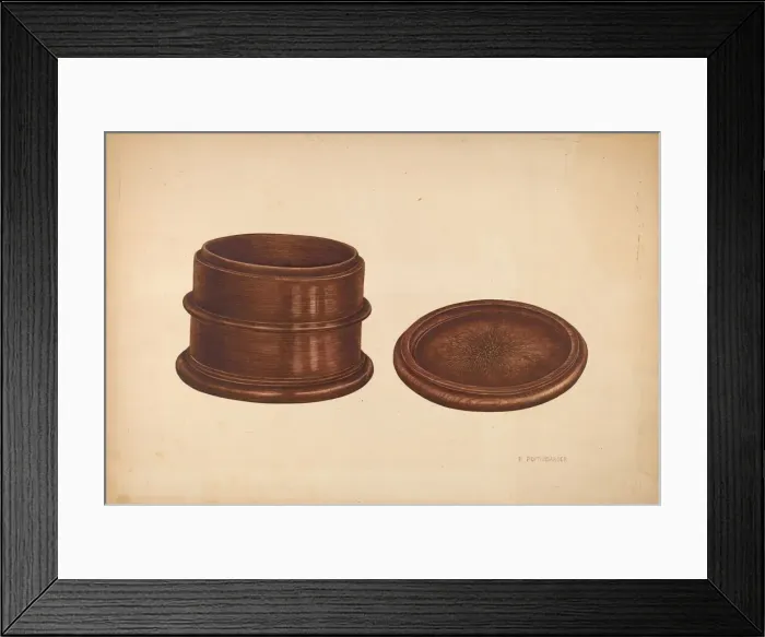 Framed Print : Tobacco Box, c. 1940. Creator: Paul Poffinbarger Framed Print : Tobacco Box, c. 1940. Creator: Paul Poffinbarger