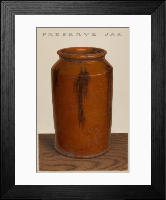 Framed Print : Preserve Jar, c. 1939. Creator: Alfred Parys Framed Print : Preserve Jar, c. 1939. Creator: Alfred Parys