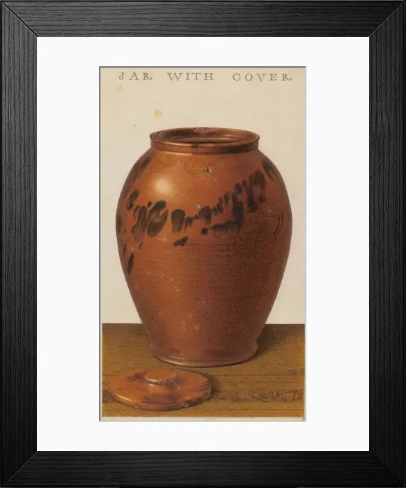 Framed Print : Covered Jar, c. 1939. Creator: Alfred Parys Framed Print : Covered Jar, c. 1939. Creator: Alfred Parys