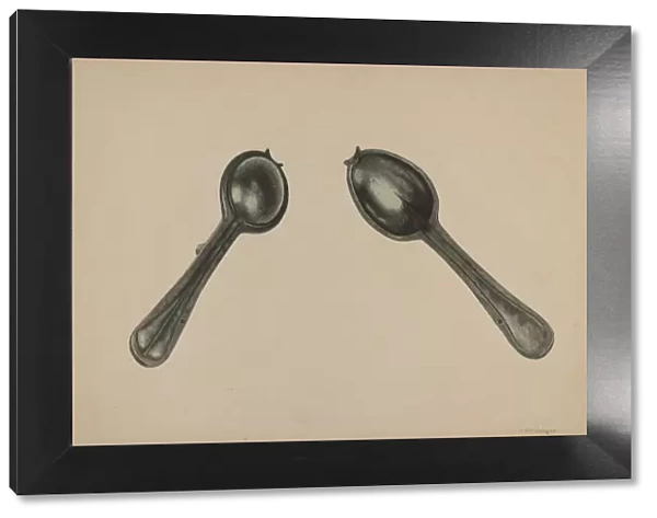 Spoon Mold, c. 1938. Creator: Paul Poffinbarger