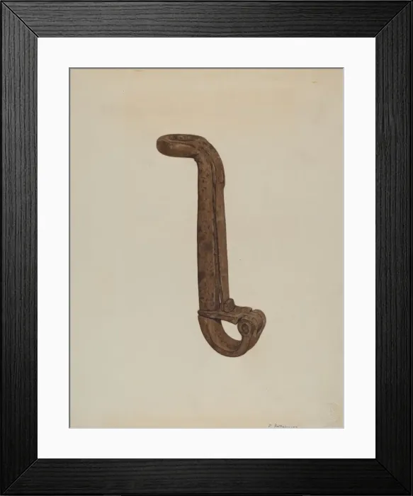 Framed Print : Bucket Hooks, c. 1938. Creator: Paul Poffinbarger Framed Print : Bucket Hooks, c. 1938. Creator: Paul Poffinbarger