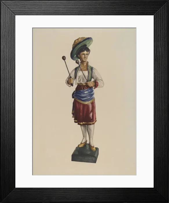 Framed Print : Carousel Drummer Girl, c. 1939. Creator: Robert Pohle Framed Print : Carousel Drummer Girl, c. 1939. Creator: Robert Pohle