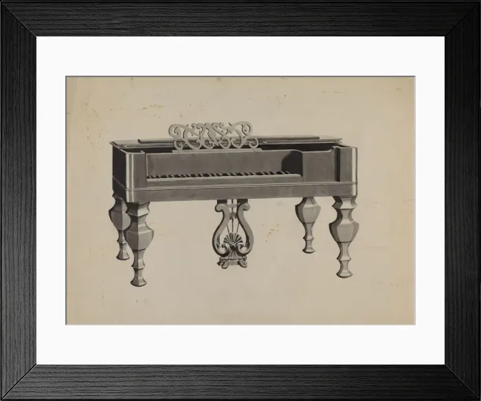 Framed Print : Piano, c. 1936. Creator: Dorothy Posten Framed Print : Piano, c. 1936. Creator: Dorothy Posten